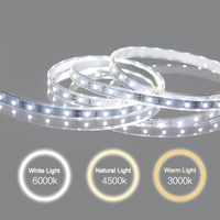 Miroir de salle de bain lumineux anti-buée et réglable, avec cadre rond en acrylique à effet d'ondulation coloré, miroir LED multicolore à intensité variable