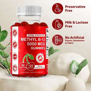 Vitamin B12 Gummy Candy Energy Support Immune System <b>Chewy</b> Soft Gummies - Product Image 2