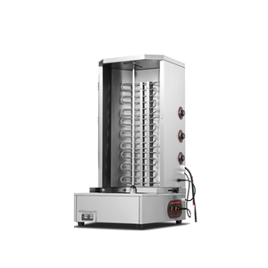 Machine à kebab verticale au gaz pour la restauration rapide, équipement de grillade avec 4 brûleurs - Product Image 6