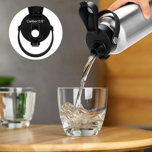 Vaso de Acero Inoxidable con Aislamiento al Vacío de 36 oz/46 oz, Botella de Agua, Botella de Gimnasio para Café con Tapa y Pajita - Product Image 4