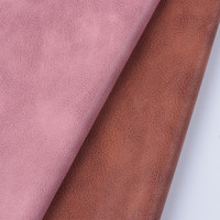 Fabricant sur mesure de tissu en cuir, matériau en cuir, 35% PU, 65% polyester, impression, microfibre, simili cuir pour robe femme
