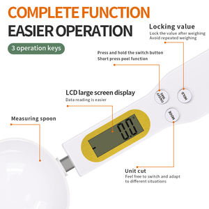 गर्म बिक्री पोर्टेबल 500 जी/0.1 जी स्केल उच्च इलेक्ट्रॉनिक चम्मच इलेक्ट्रॉनिक स्केल मिनी स्केल - Product Image 3