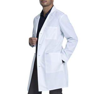 Bata de laboratorio médico profesional de longitud completa de 4 botones de manga larga de 37 "para hombres en estilo único y la mejor calidad - Product Image 3
