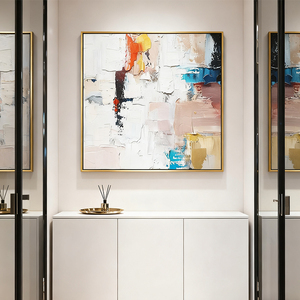 Bán Buôn Trừu Tượng Hot Bán Handmade Tranh Vải Hiện Đại Đầy Màu Sắc Tay Sơn Kết Cấu Tường Nghệ Thuật Cho Khách Sạn - Product Image 3