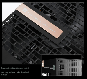 พาวเวอร์ซัพพลาย Thermal Right AT-1650 สีดำ PCIE5.1 ATX 3.1 กำลังไฟ 1650W 80+ Gold PFC พัดลม 135 มม. สำหรับคอมพิวเตอร์ตั้งโต๊ะเล่นเกม - Product Image 3