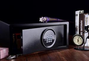 Caja Fuerte Inteligente Mini para Hotel, de Acero, Resistente al Fuego, con Certificación CEU, Cerradura con Llave y Opción Electrónica para Almacenamiento Seguro de Armas - Product Image 4