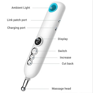 Electronic Rechargeable Acupuncture Pen Smart Meridian Pen Massage Pen Pulse Acupoint Physiotherapy Electrode <b>Patch</b> Massager - Product Image 2