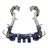 Système d'échappement haute performance BK Titanium Catback pour Ferrari 458 V8 4.5 2013-2016, collecteur droit et downpipe