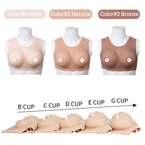 ゲルシリコンおっぱいシリコーンまたはコットン充填高弾性仮面舞踏会衣装着用シリコーン乳房セックスおもちゃ - Product Image 3