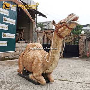 MYDINO Statue d'animal réaliste en fibre de verre chameau pour accessoires de films - Product Image 1