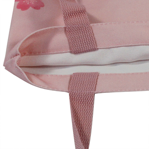 Túi Vải Màu Hồng Phong Cách Nhật Bản In Tùy Chỉnh Túi Mua Sắm Gấp Gọn Tái Sử Dụng Túi Vải Bố Hoa Anh Đào Thân Thiện Với Môi Trường - Product Image 5