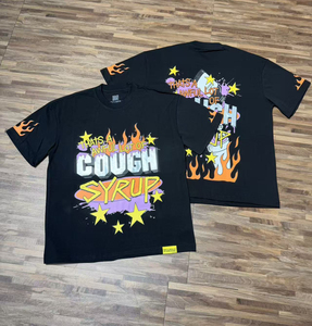 Camiseta de Manga Corta Holgada para Hombre, 100% Algodón de Alta Calidad, con Estampado 'THAT'S A AWFUL LOT OF COUGH SYRUP', Nueva Llegada - Product Image 3