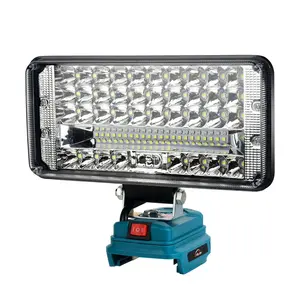 7 pouces 90W 7500LM lumière de travail LED sans fil deuxième vitesse 120 réglable pour Garage Camping