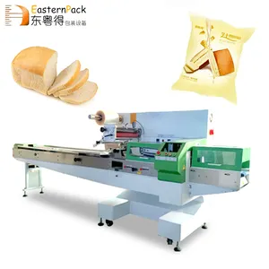 Semi-Toast Brood Volautomatische Enkele Servet Verpakking Voor Cake Verpakkingsmachine