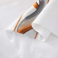 Nouvelle sangle sangle Style épais Polyester ensemble de literie blanc drap de lit housse de couette taies d'oreiller hôtel ensemble de literie