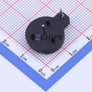 BS-12-A1AJ019 Button & Strip Battery Connector Through hole Component (THT) Connector Battery Holder CR1220 Steel Nickel - Product Image 2