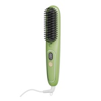 Brosse lissante sans fil multi-styler à moteur AC avec écran numérique, peigne électrique portable pour lisser les cheveux