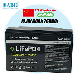 12V 60ah Lifepo4 Batterij 3000 + Cycli Oplaadbare Lithium Ijzerfosfaat Voor Thuis Energieopslagsysteem Ebak 18650 Batterij - Product Image 4