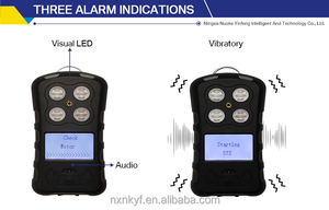 4-20mA hóa dầu thực vật sử dụng cảm biến O2 N2 co CO2 SO2 phát hiện khí xách tay đa Gas Detector ánh sáng/âm thanh/rung báo động - Product Image 6