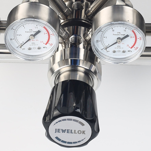 Sistema de Cambio de Manifold Semiautomático de Doble Cilindro de Acero Inoxidable 316L Electropulido UHP, Flujo Estándar N2 O2 Ar Propano - Product Image 5