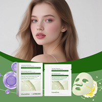 Masque facial en feuille Viareline Cactus pour nettoyer les pores, tous types de peaux, éclaircissant, blanchissant, hydratant, en gros, en boîte