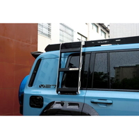 Nouvelle échelle de toit en acier au manganèse épaissi et kit de grille de fenêtre latérale en maille, adaptés aux accessoires Chery ICAR V27