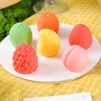 Moule en silicone pour crème glacée à la fraise, mousse aux fruits 3D, facile à démouler, qualité alimentaire, emballage en boîte pour production industrielle à haut rendement