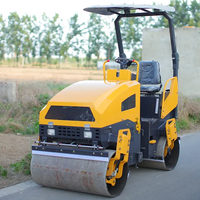 La Chine Mini 1,8 tonne LTC2018 double rouleau de route à tambour compacteur manuel