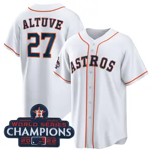 2022 New Wholesale Stitched Baseball Jerseys Houston #27 Jose Altuve #44 Yordan Alvarez #2 Alex Bregman Pena Tucker Verlander