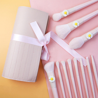 Ensemble de pinceaux de maquillage quotidiens en gros de haute qualité pour poudre, blush, fond de teint, fard à paupières, sourcils et lèvres, en poils synthétiques