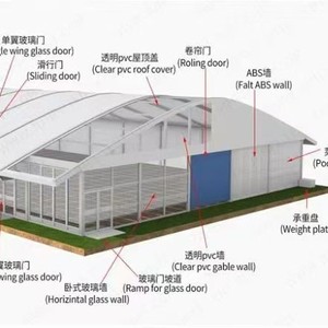 Carpa con Estructura de Aluminio, Cubierta Rectangular de PVC, Resistente al Viento e Impermeable, para Exposiciones, Uso en Todas las Estaciones, Tipo de Montaje Desmontable - Product Image 1