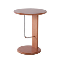 Table basse multifonctionnelle antique en bois massif couleur noyer, petite, pour salon, canapé ou chevet, table d'appoint mobile