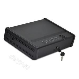 CEQSAFE Coffre-fort numérique biométrique compact et résistant pour armes de poing avec port d'alimentation d'urgence Type C - Product Image 6