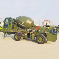 Bétonnière mobile à bas prix avec pompe camion bétonnière diesel chargeur automatique petit camion bétonnière