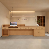 Nouvelle table de réception de style chinois inspirée du Wabi-sabi pour restaurant, centre de bien-être, maison d'hôtes - Multifonctionnelle en MDF