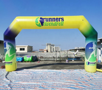 Voûte gonflable personnalisée de 4m 5m pour la promotion d'événements commerciaux annonçant des décorations gonflables