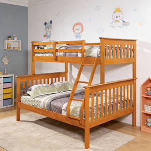 <b>Solid</b> <b>Wood</b> Children's <b>Bunk</b> <b>Bed</b> Two-Layer Thick Elevated High-Low <b>Bed</b> Double <b>Bed</b> Modern Design wooden <b>bunk</b> <b>bed</b> for children - Product Image 4