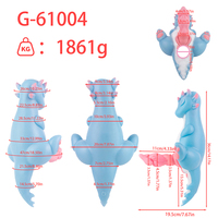 GEEBA Fantasy Masturbator Sex Toy pour hommes, 2 en 1 Pocket Pussy Animal Doll Vaginal avec Dragon Knot Dildo Masturbateur masculin