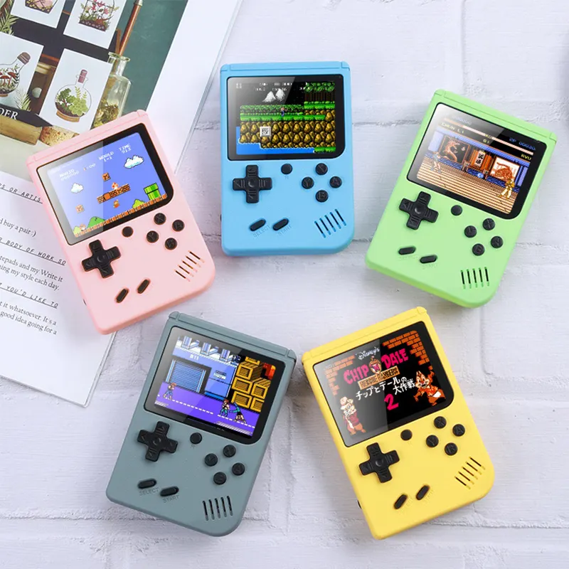 Macaron Color 400 in1 / 500 in 1 / 800 In 1 Mini Portable Retro Video Hand held Game Consoles Cheap Gaming Consoles