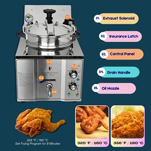 ผลิตภัณฑ์ที่มีความต้องการสูงไฟฟ้าทอดลึกเชิงพาณิชย์เคเอฟซีทอดแรงดันไฟฟ้าสำหรับไก่ด่วน - Product Image 6