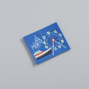 Mật Độ Cao Tùy Chỉnh Tên Thương Hiệu End Gấp Dệt Cổ Dệt Jeans Da Nhãn - Product Image 3