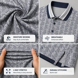 Camisas de Manga Corta para Hombre, Diseño Personalizado a Cuadros, Sublimadas, Transpirables, Casuales, de Alta Calidad, OEM, Poliéster/Algodón - Product Image 5