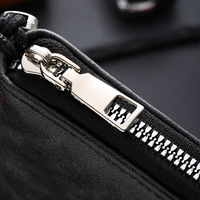 Dompet Kulit PU Pria Baru Warna Hitam, Tas Jinjing Bisnis Pria, Tas Tote Kapasitas Besar, Dompet Koin Multi-Kartu, Dompet Panjang Wanita