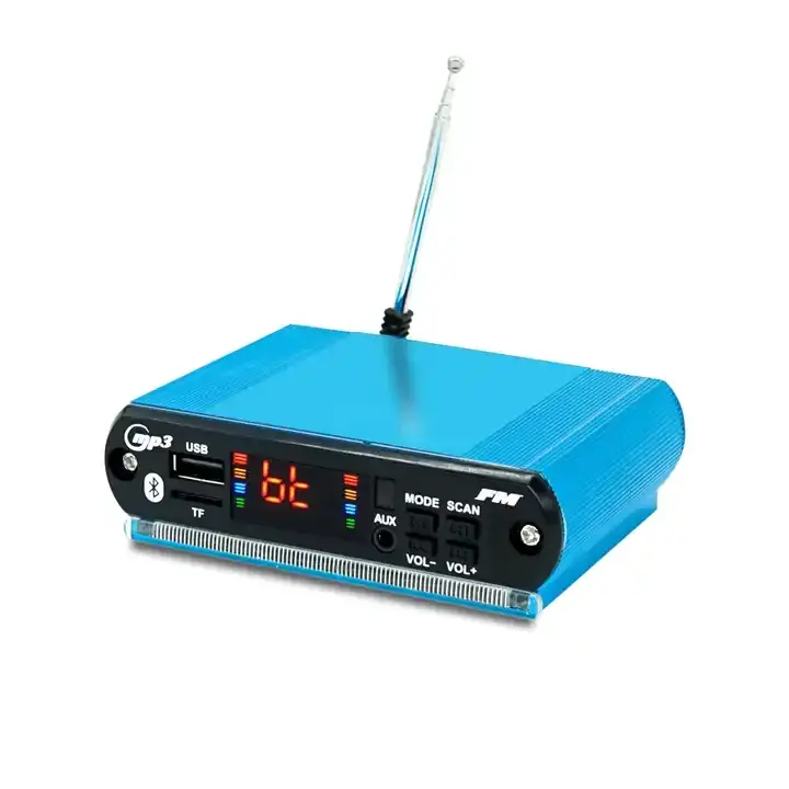 DC 7V to 16V2x15W Power music player mp4 mp3 Universal 5- 12V Stereo Hifi Car MP3 Audio Player With Remote
