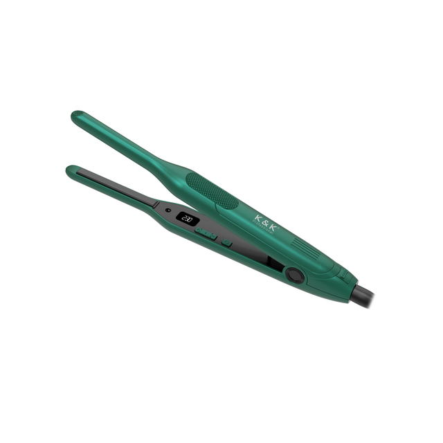 Wholesale Men's Mini Titanium Hair Straightener with Slim Plates Electric Flat Iron Small Pencil Style for Household Use