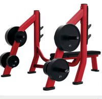 Équipement de gymnastique commerciale barre d'haltères fixes ensemble d'haltères de stockage poids gratuit Machine poignée cadre support d'haltères pour salle de sport