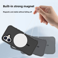 Coque de protection magnétique antichoc en TPU et PC pour iPhone 17 18 Pro Max et Air