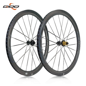 Forever Hot Selling 700C Cruiser Roue de vélo en fibre de carbone Route ondulée Essieu 24 vitesses Frein à disque Canyon Racing Gravel Bike Wheel - Product Image 6