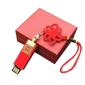 Clé USB en forme de cœur rouge de dessin animé, USB 2.0, 4 Go, 8 Go, 16 Go, 32 Go, 64 Go, 128 Go, Clé USB créative, Cadeau original - Product Image 1