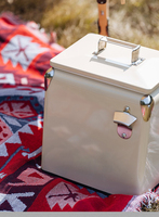 Rétro créatif extérieur incubateur 13L PP portable camping pique-nique voiture seau à glace alimentaire glacière glacière refroidisseur